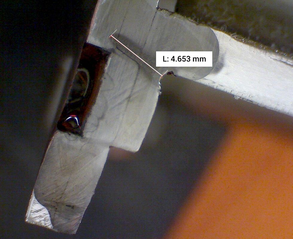 New macrograph to prove high reliable joint on steering support New macrograph to prove high reliable joint on steering support