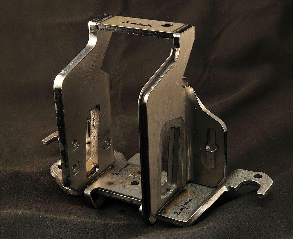 Laser welding of steering column mounting bracket laser Laser welding of steering column mounting bracket laser