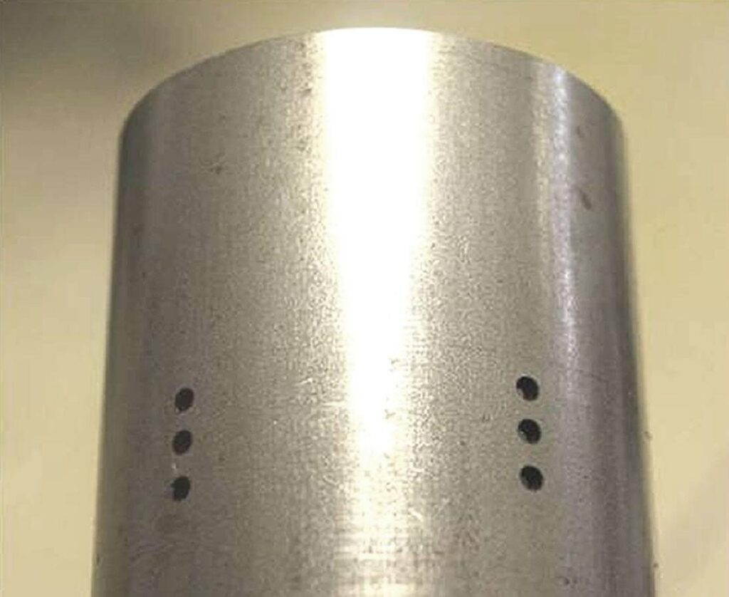 Laser drilling in inner tube damper Laser drilling in inner tube damper