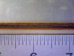 Cordon de soudage au laser continu en acier inoxydable