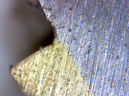 Laser welding on bronze and stainless steel